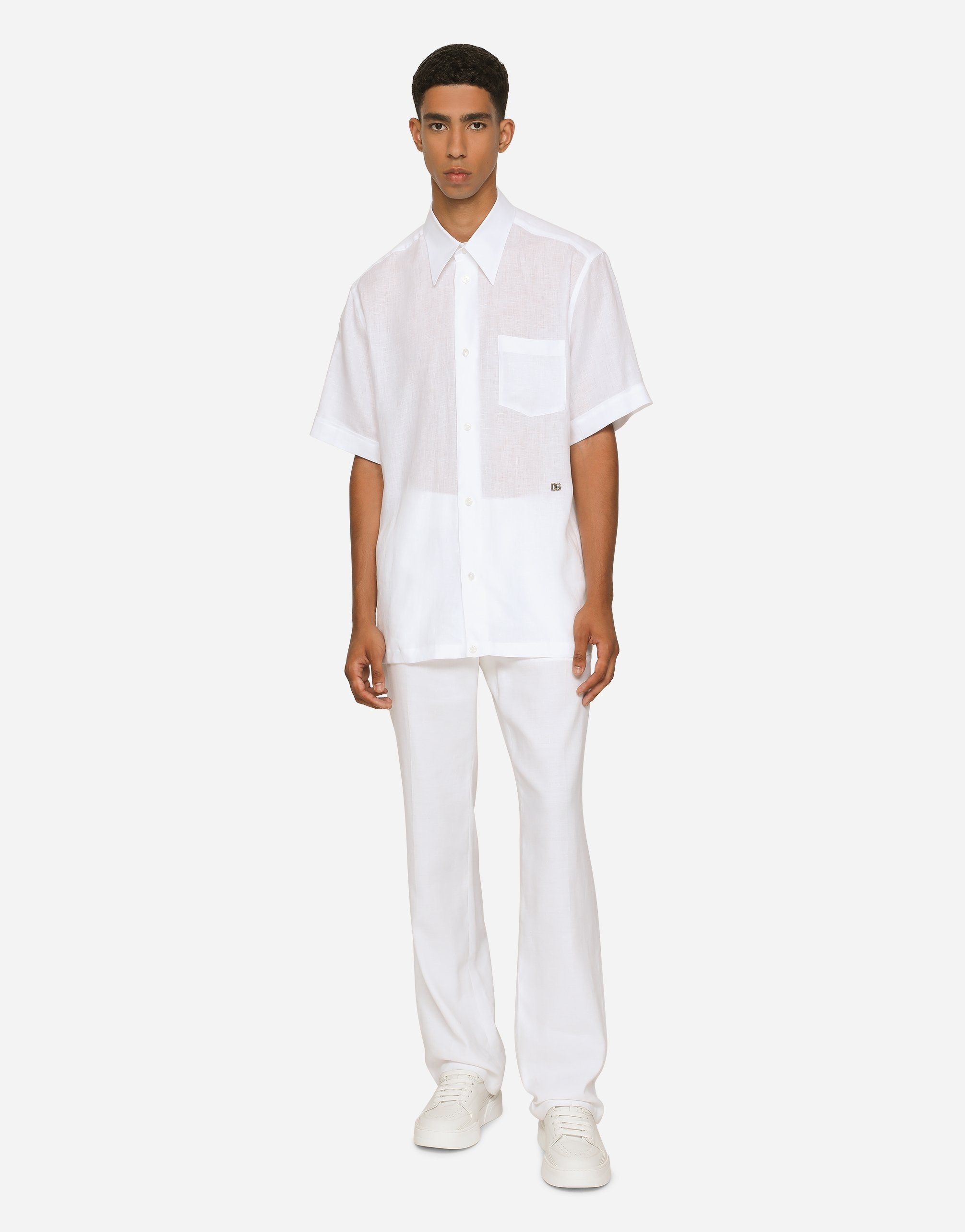 Linen Hawaiian shirt with DG hardware - 2