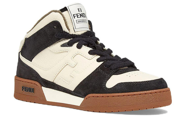 (WMNS) FENDI Match High Top 'Black White Cream' 8E8358AHH2F1FZB - 2