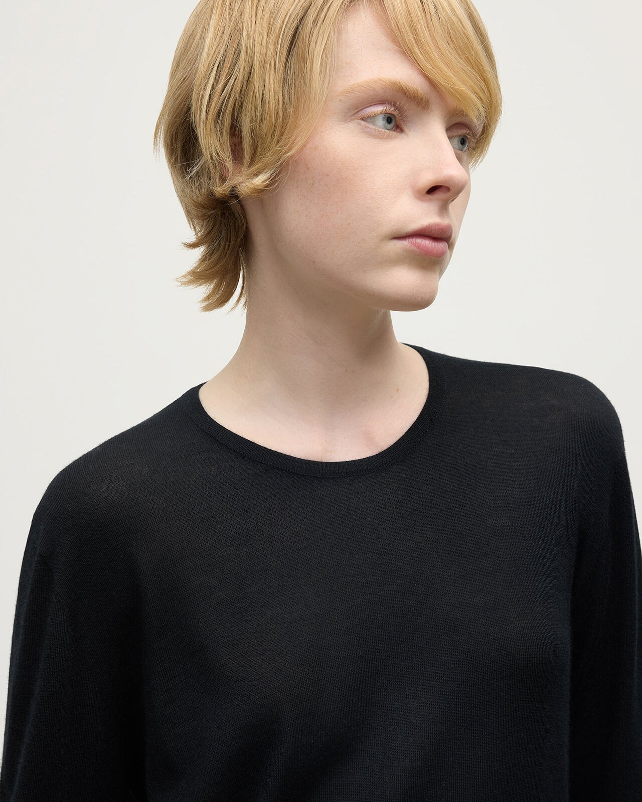 Superfine Cashmere Black Jumper - 5
