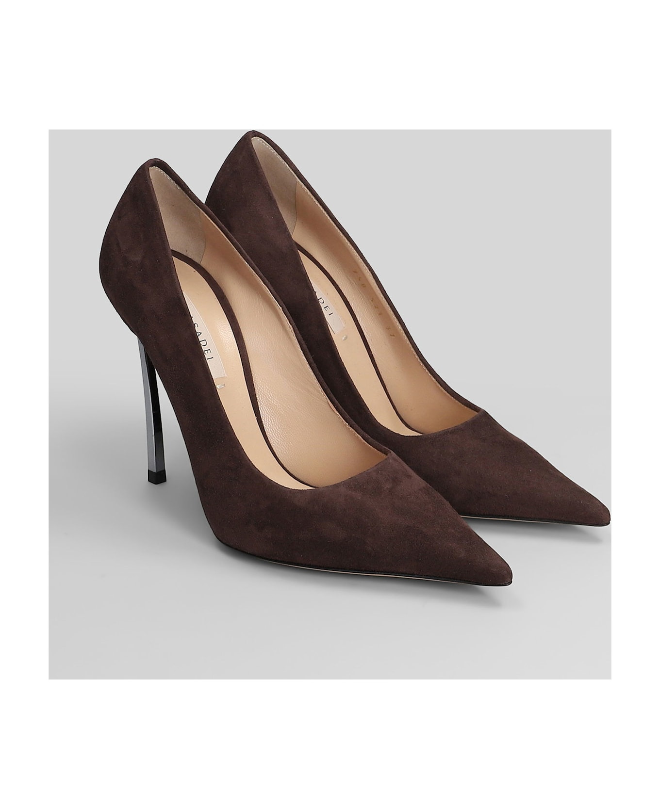 Blade Pumps In Viola Suede - 2