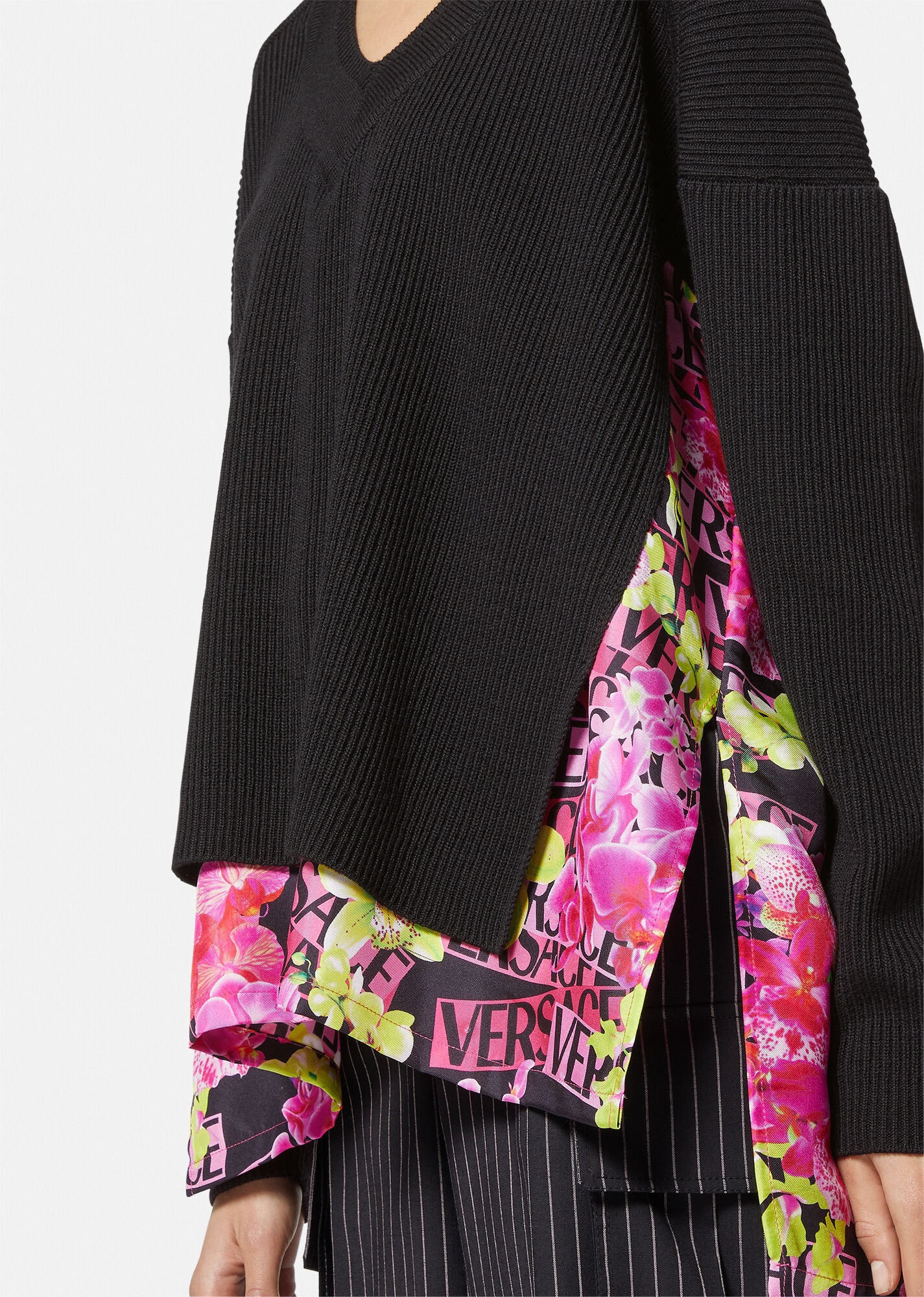 Logo Orchid Knit Sweater - 5