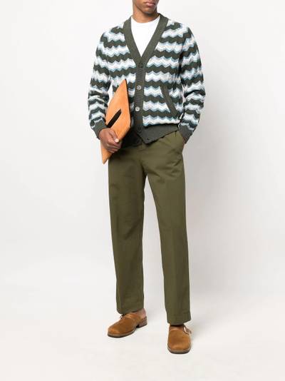 Missoni chevron pattern button-up cardigan outlook