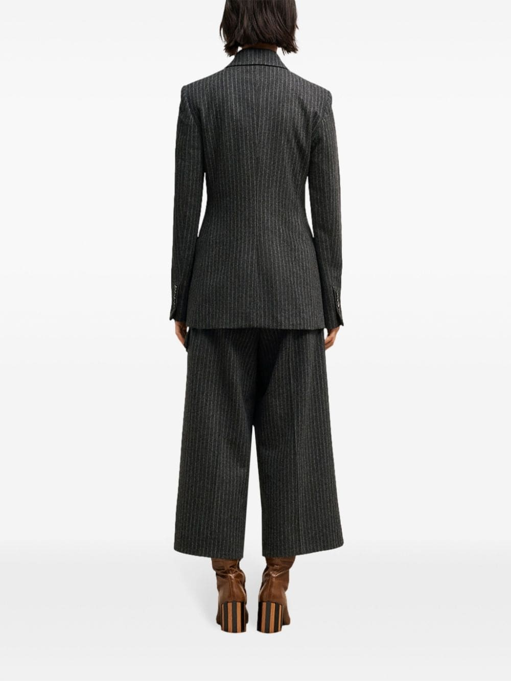 double breasted wool coat - 4