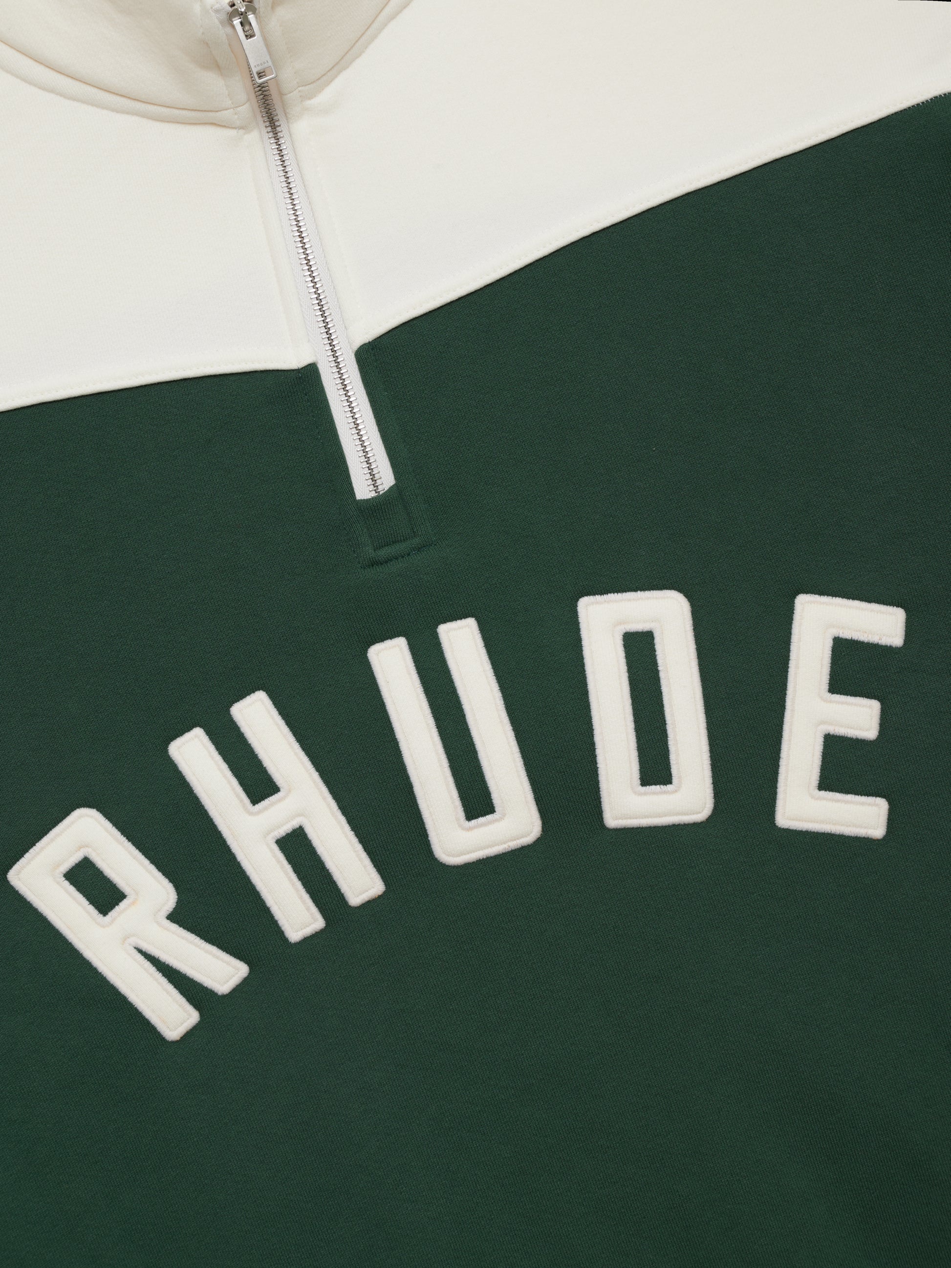 RHUDE CONTRAST QUARTER-ZIP VARSITY - 3