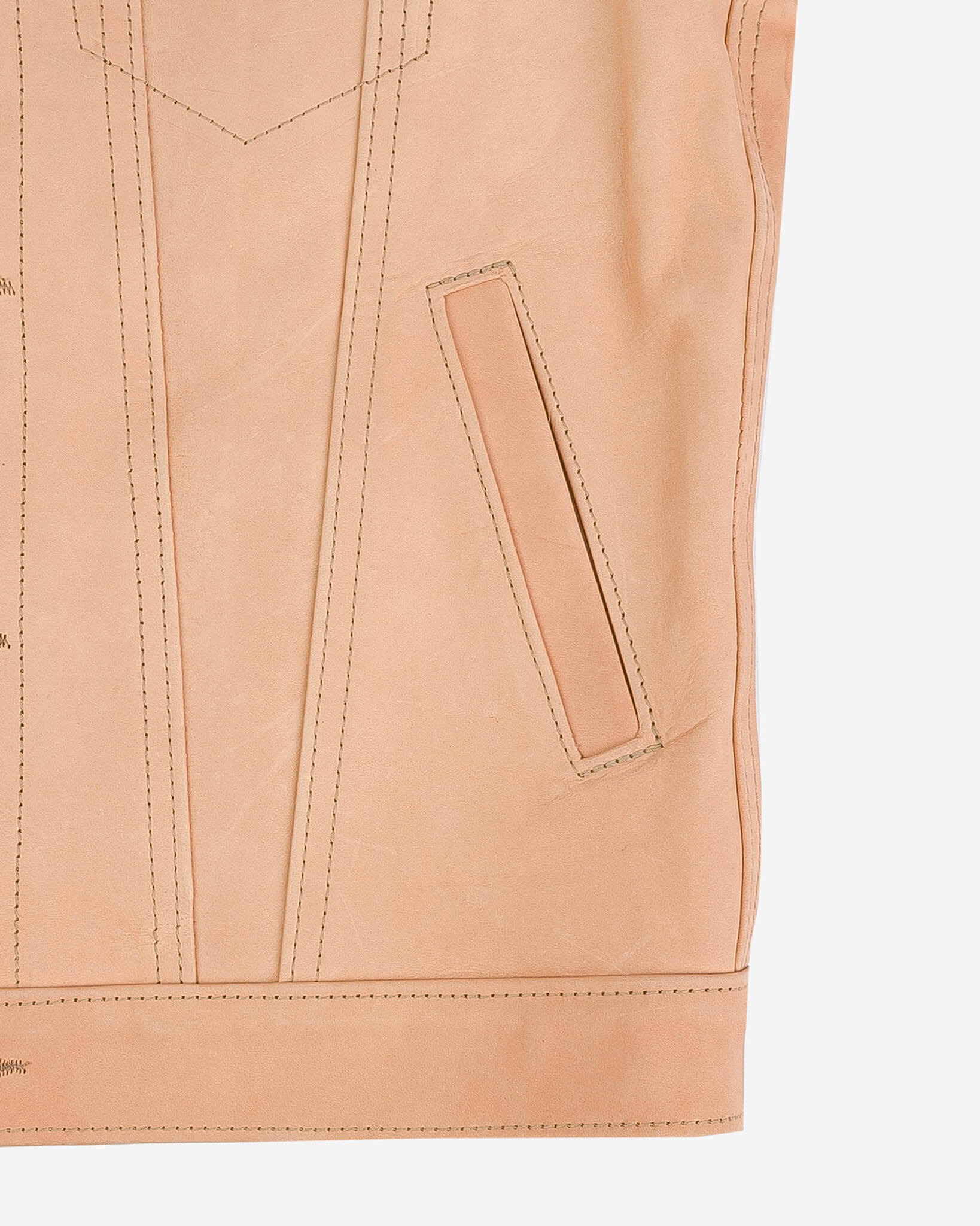 IHSB-EXT-NAT Iron Heart x Simmons Bilt Natural Horsehide Type III Jacket - The Extractor - 11