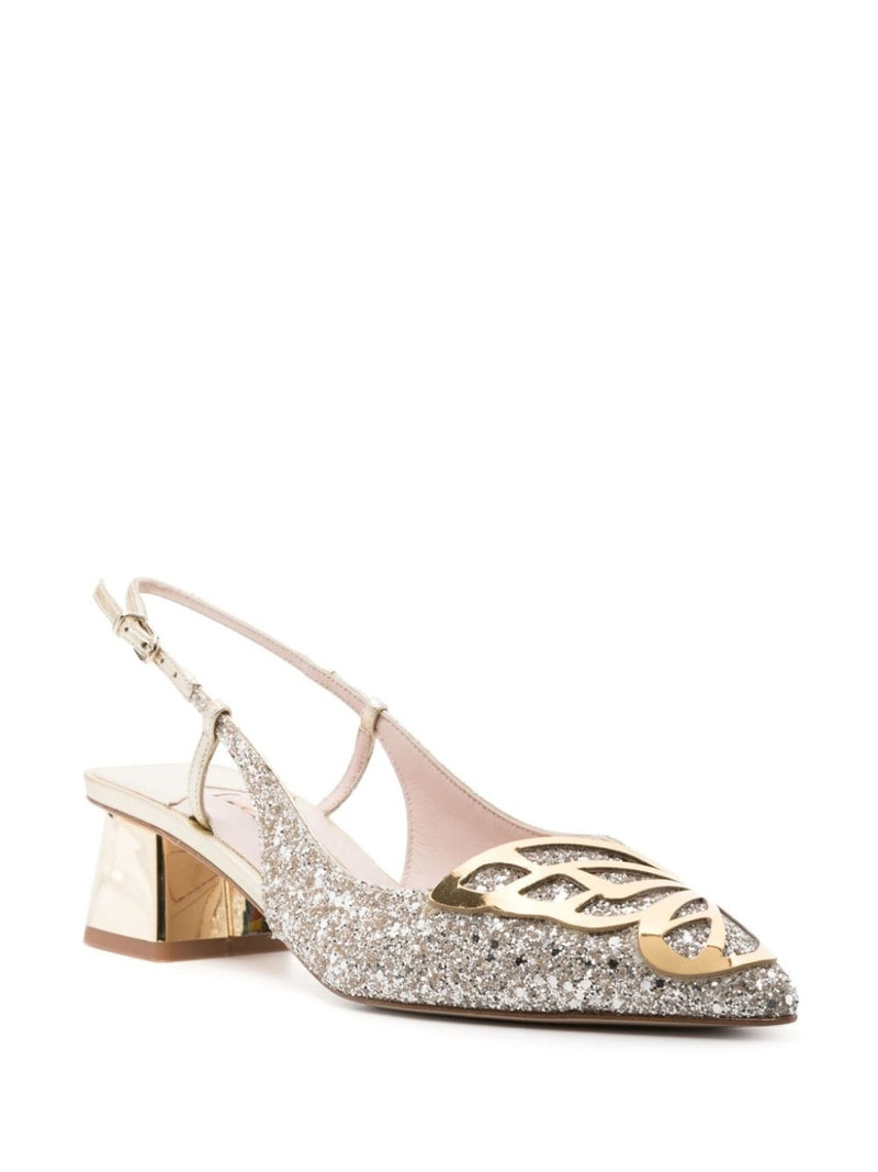SOPHIA WEBSTER Butterfly 50mm slingback pumps outlook