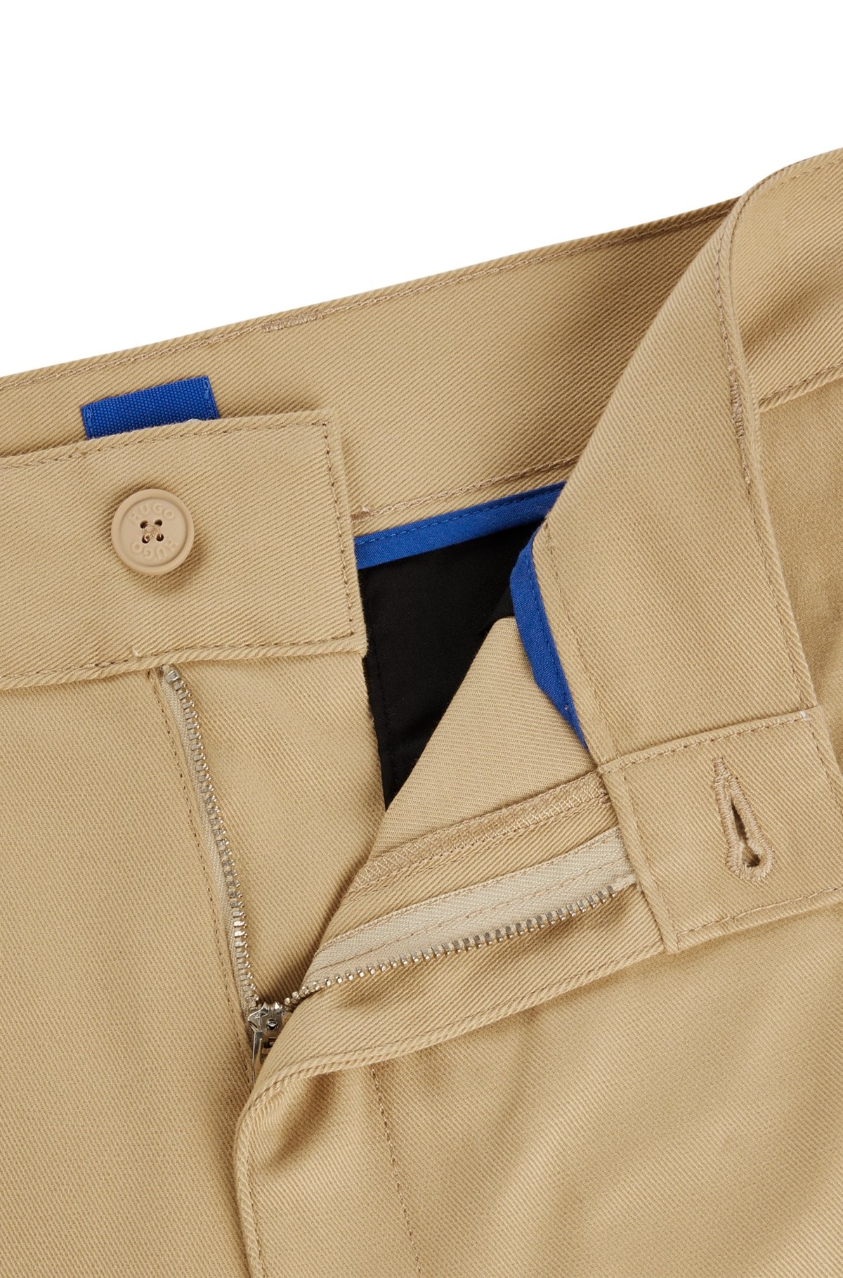 REGULAR-FIT REGULAR-RISE SHORTS IN COTTON TWILL - 6
