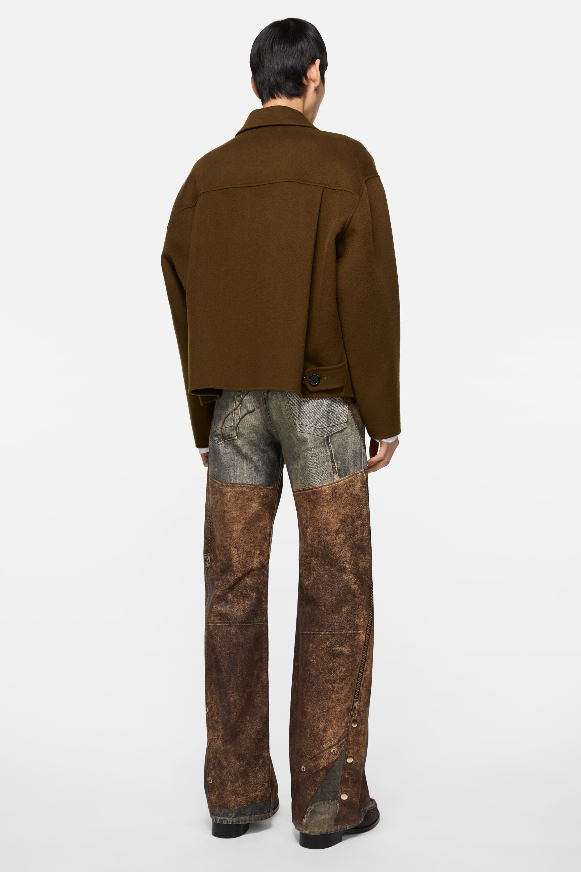 Cashmere jacket - Olive green - 3