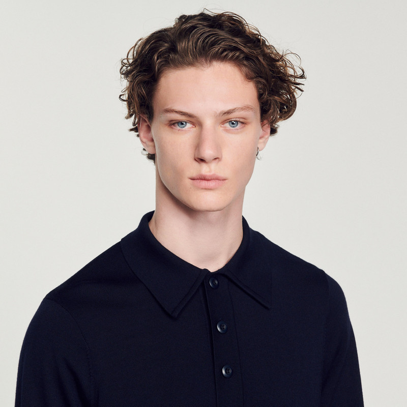 Merino wool polo shirt 4