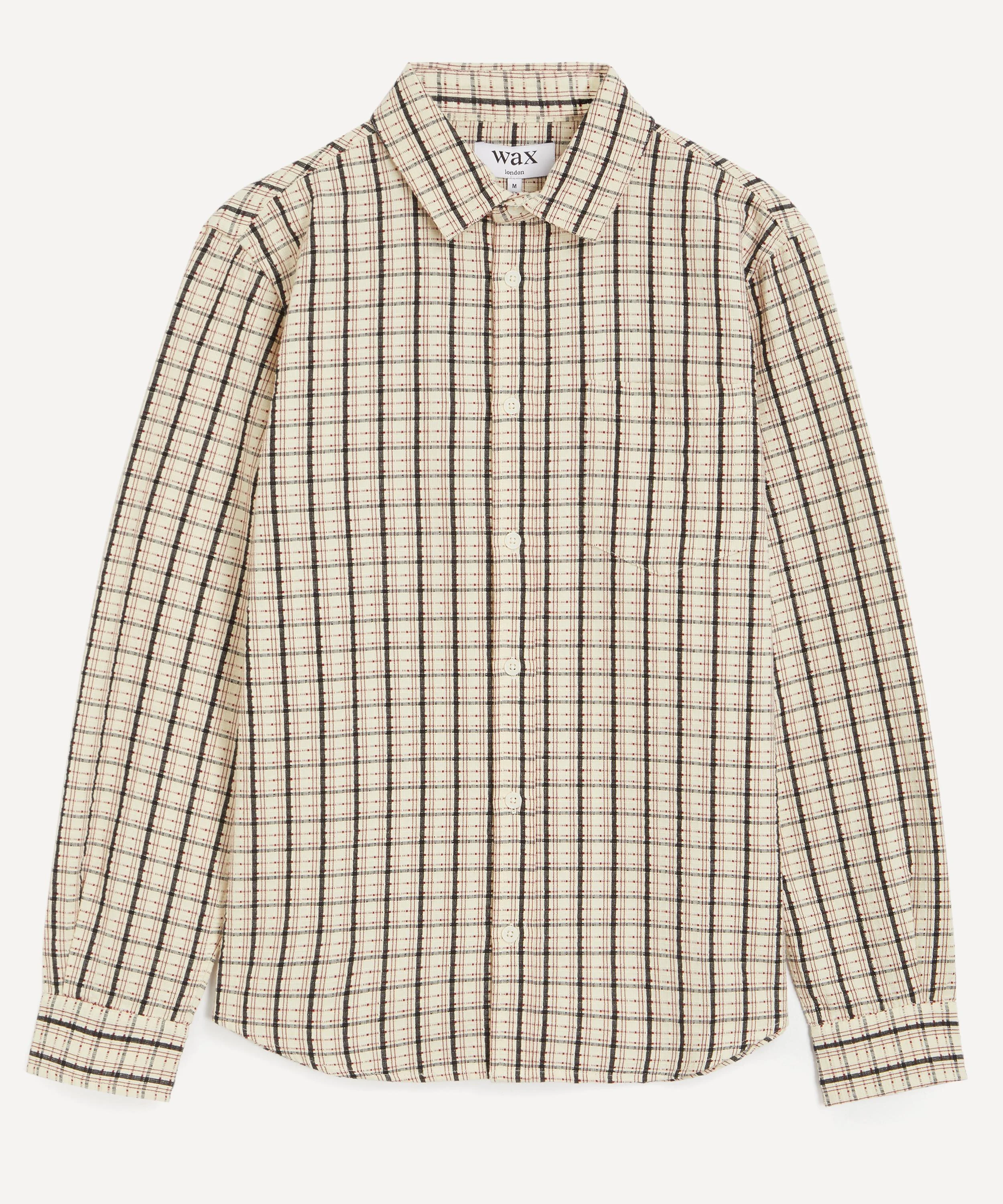 Shelley Check Dobby Cotton Shirt - 1
