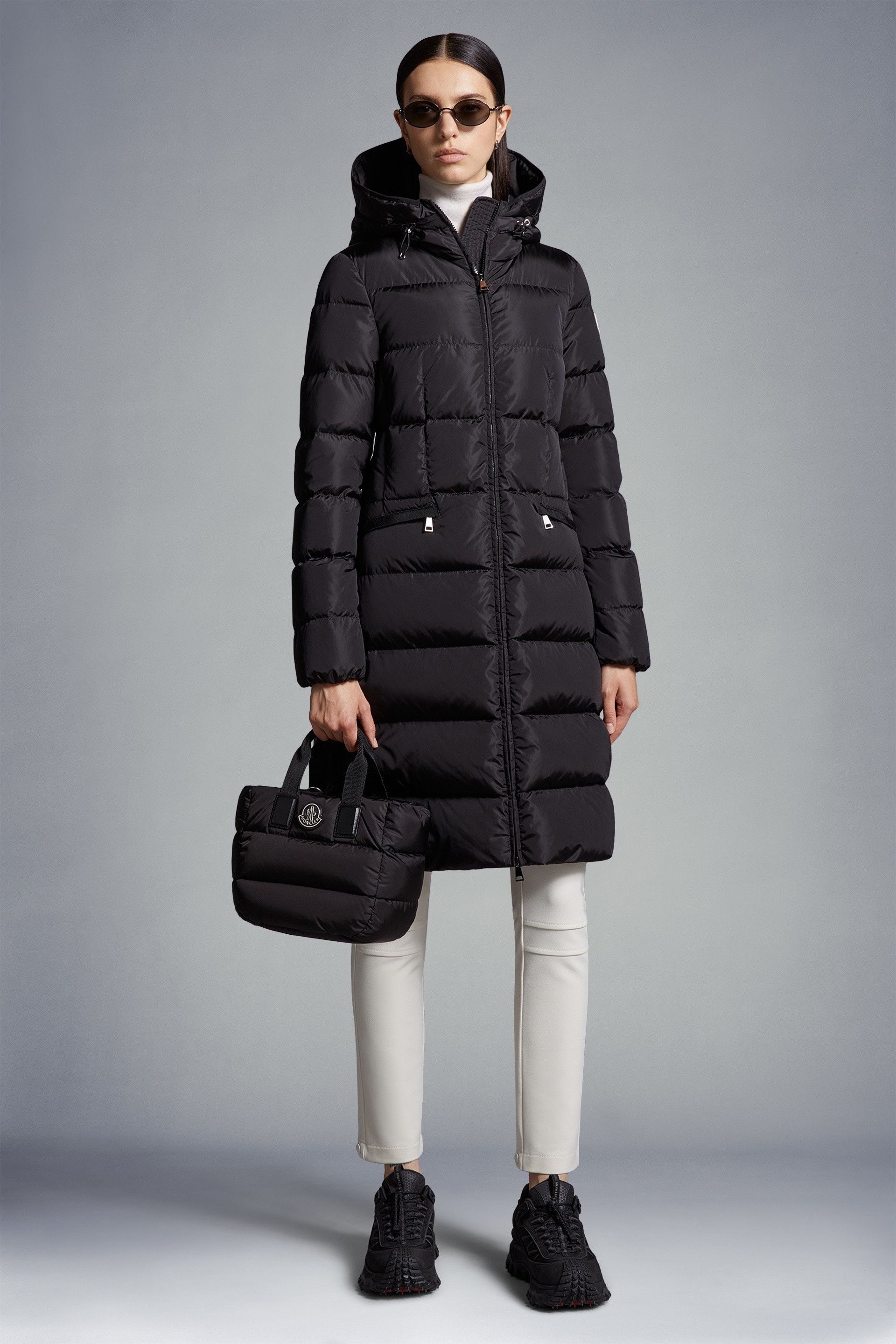 Moncler Avocette Long Down Jacket | REVERSIBLE