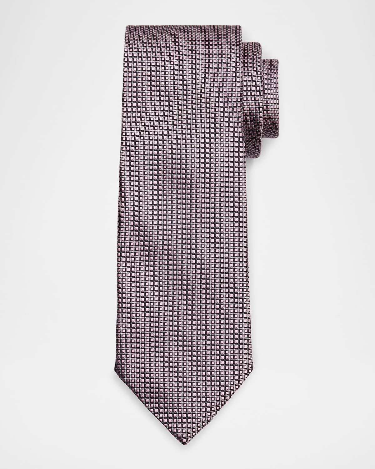 Men's Micro-Neat Silk Tie - 1