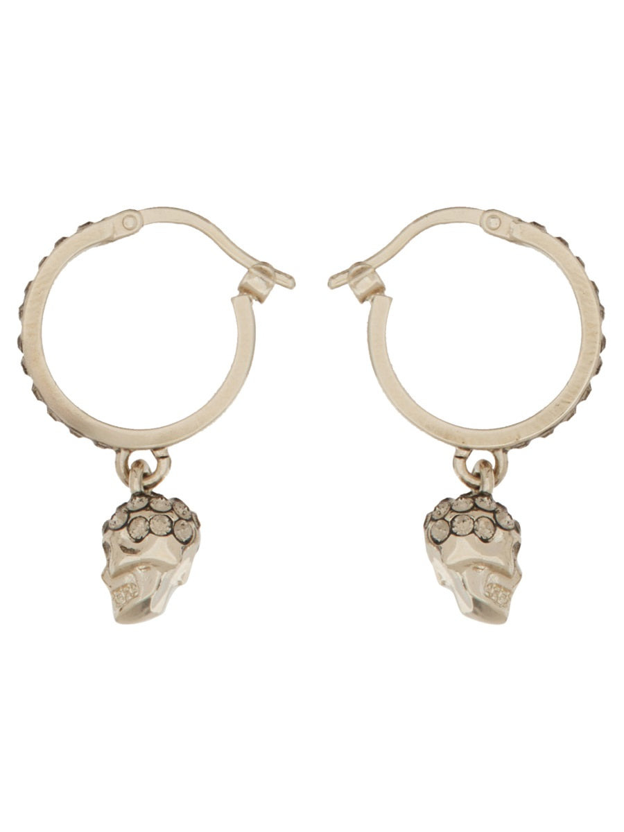 Alexander Mcqueen Women Orecchini A Cerchio Skull - 2