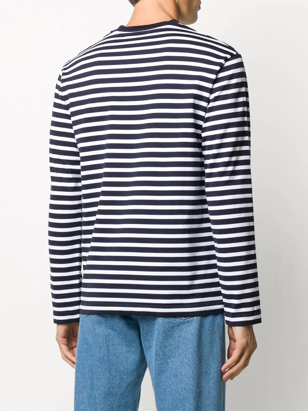 fox-embroidered striped T-shirt - 5