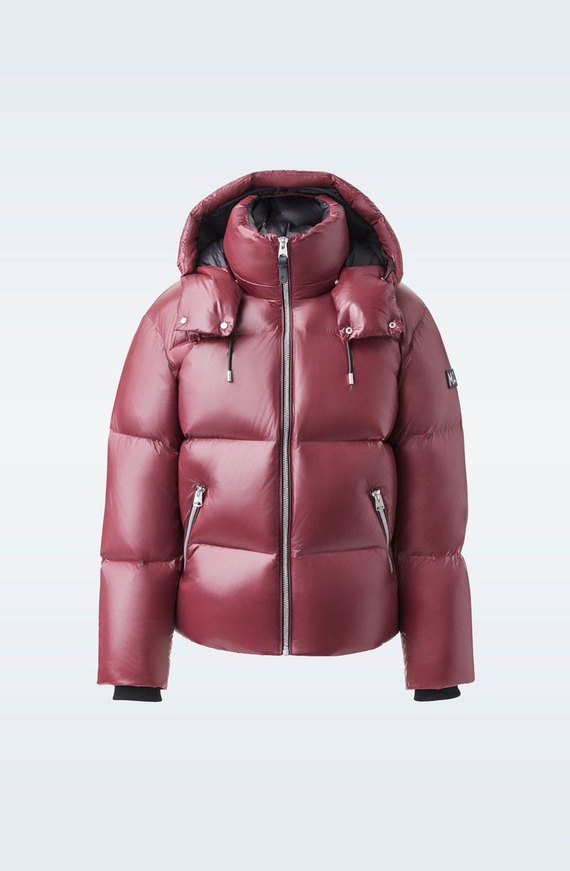 KENT-Z lustrous down jacket with hood 1