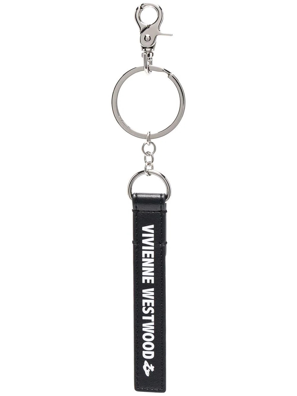 logo-print key ring - 1