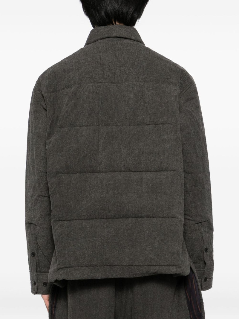 gusset-collar padded jacket 4