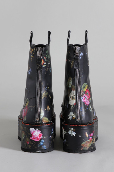 R13 R13 DOUBLE STACK BOOT - BLACK FLORAL outlook