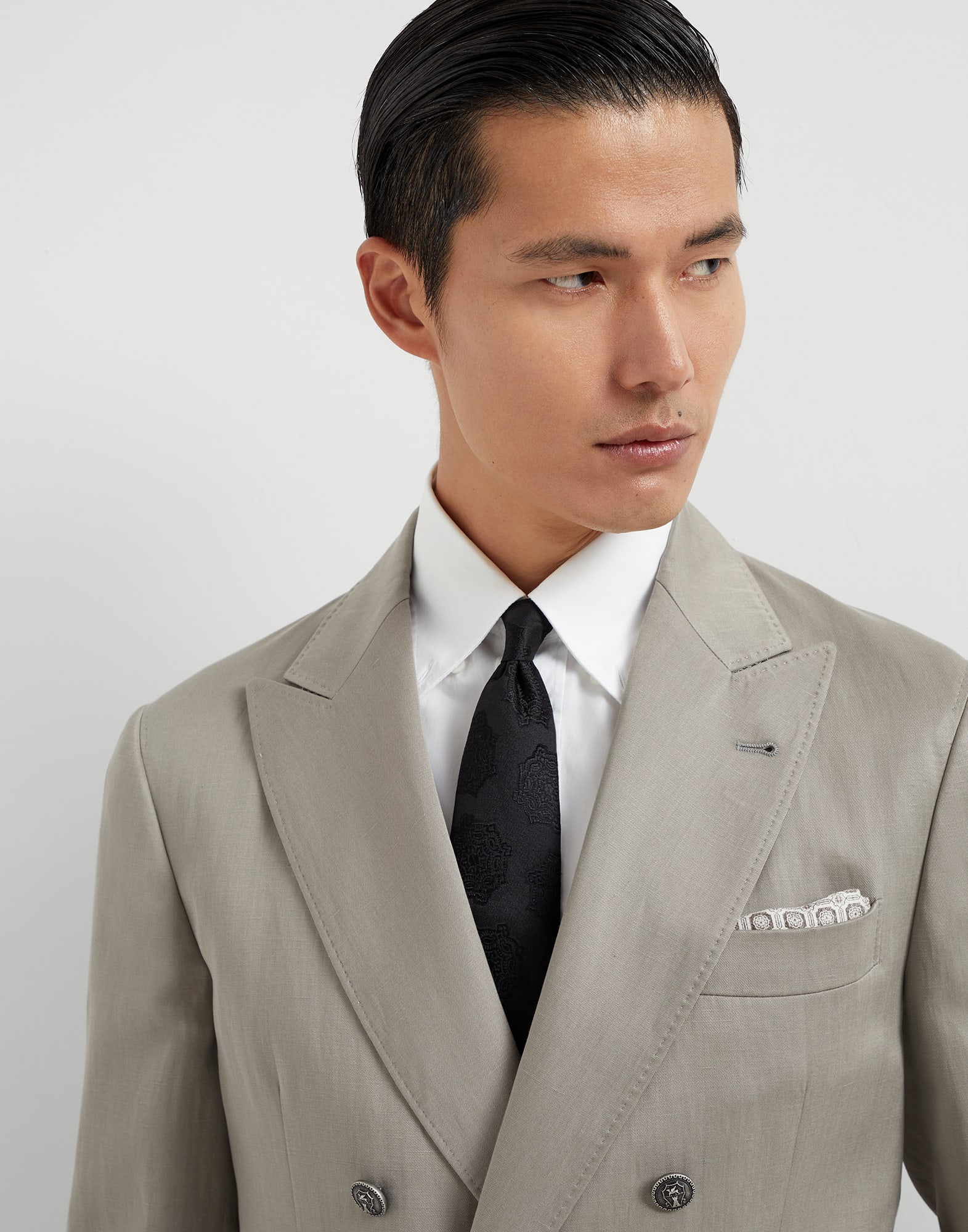 Silk jacquard tie - 3