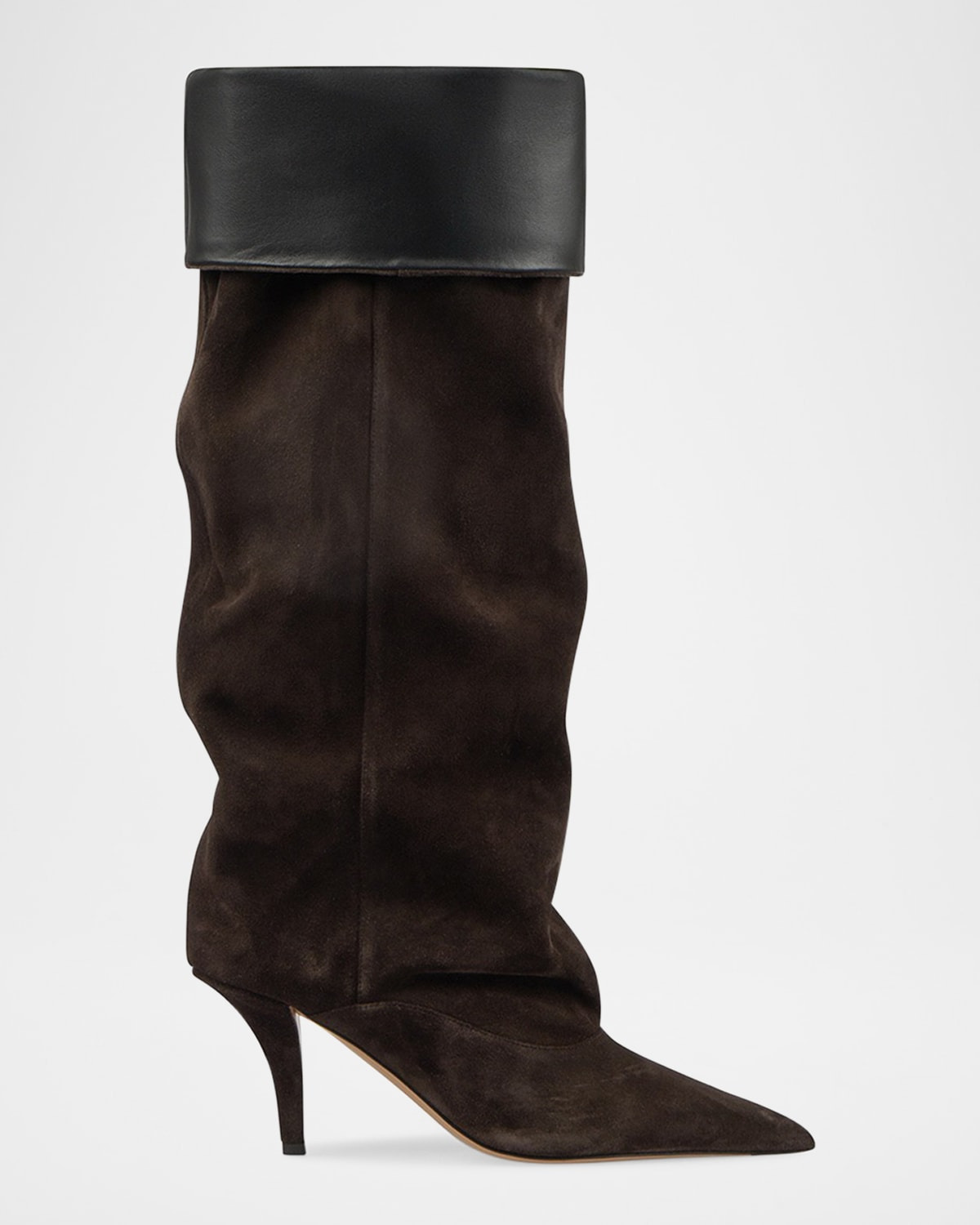 Ines Suede Knee-High Boots - 1