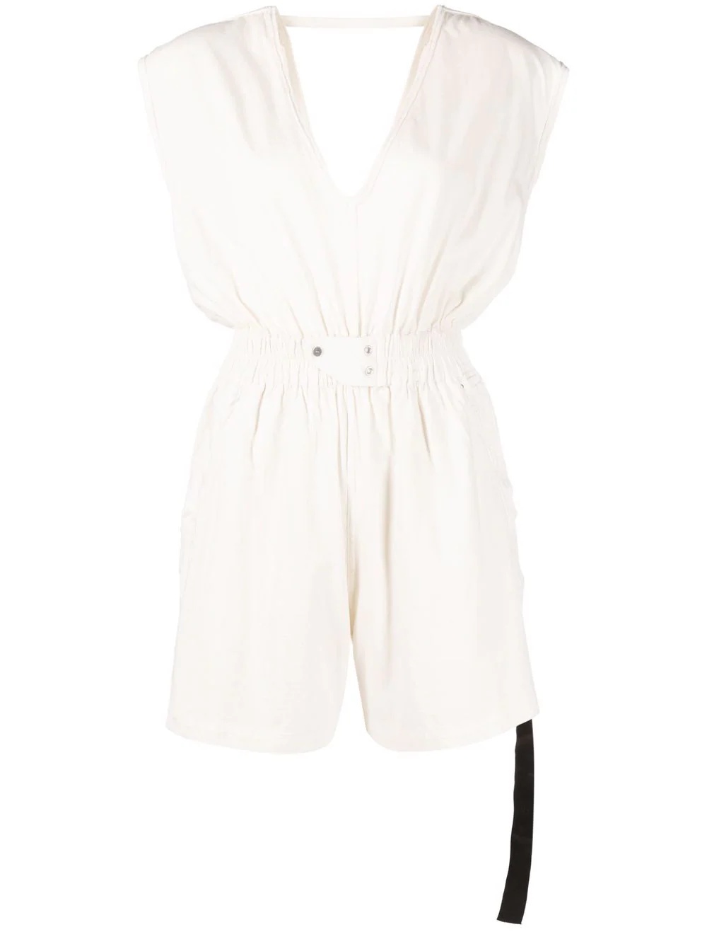 V-neck sleeveless playsuit - 1