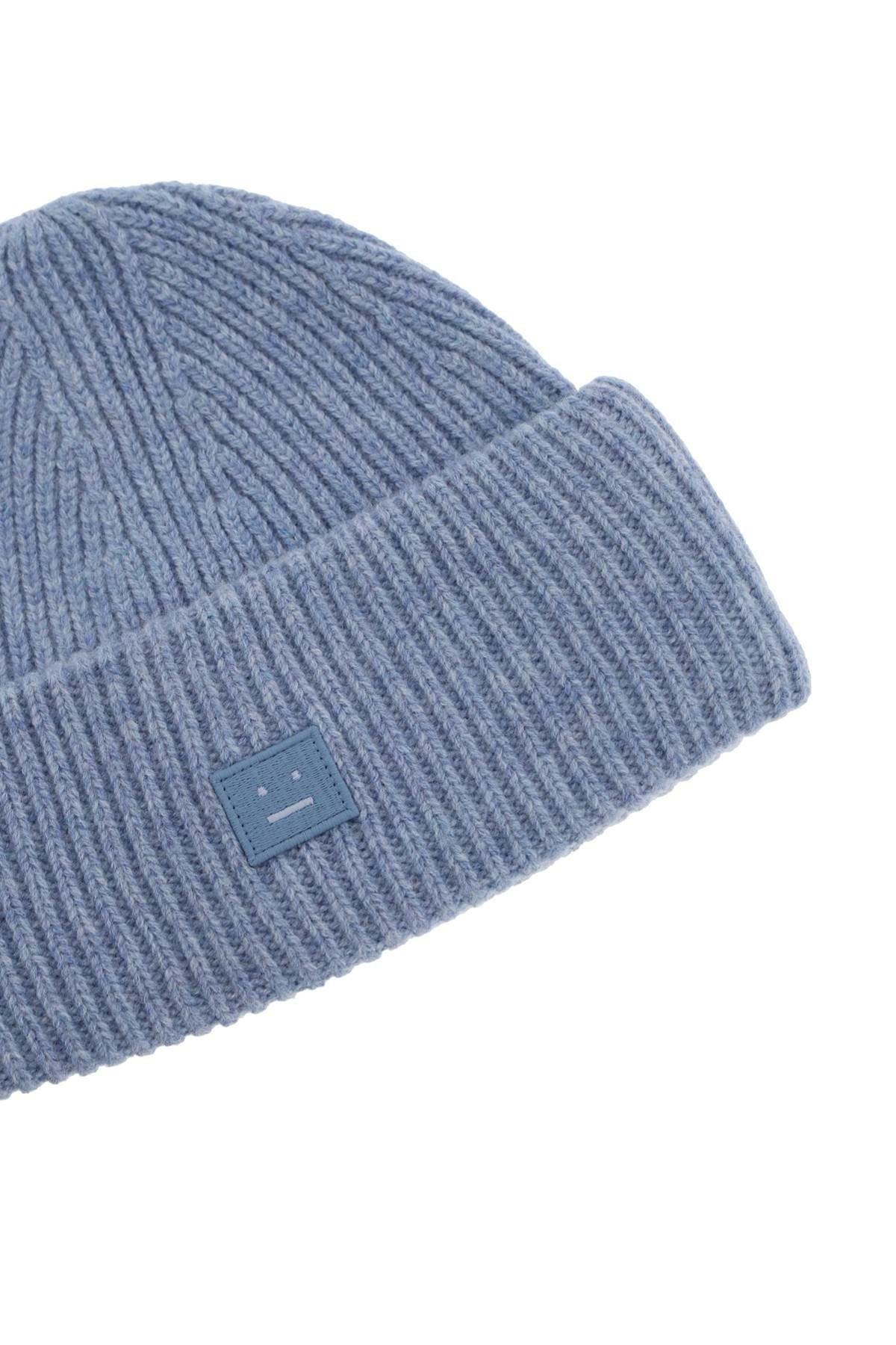 Acne Studios Ribbed Wool Beanie Hat With Cuff Women - 3