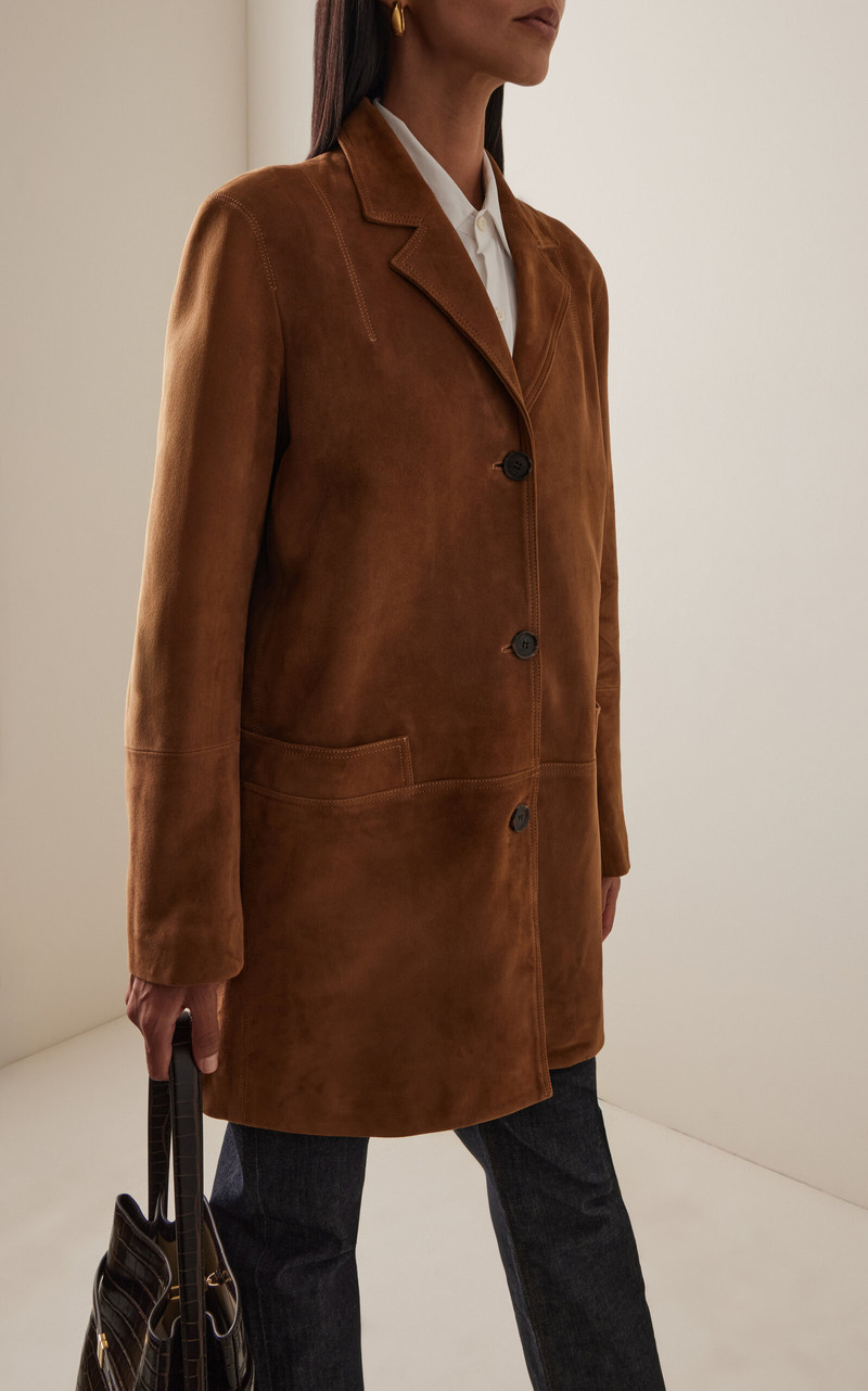 House of Dagmar Suede Jacket brown outlook