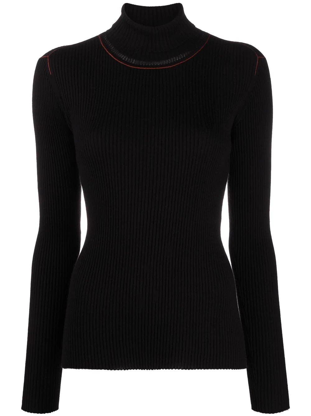 fitted roll-neck jumper - 1