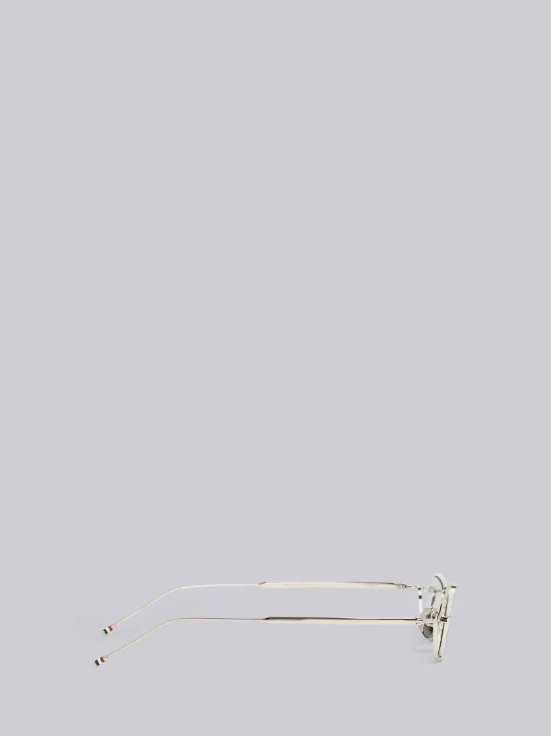 Silver Grey Tortoise Enamel Eyewear - 3