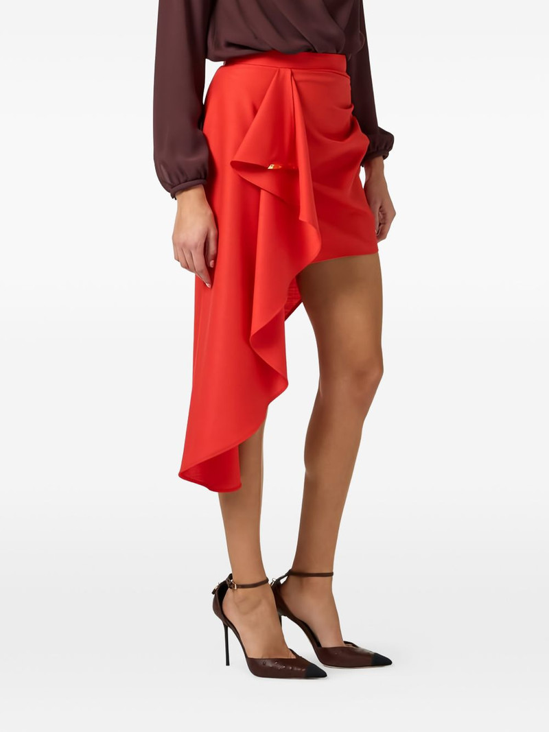 Cool asymmetric draping skirt 4