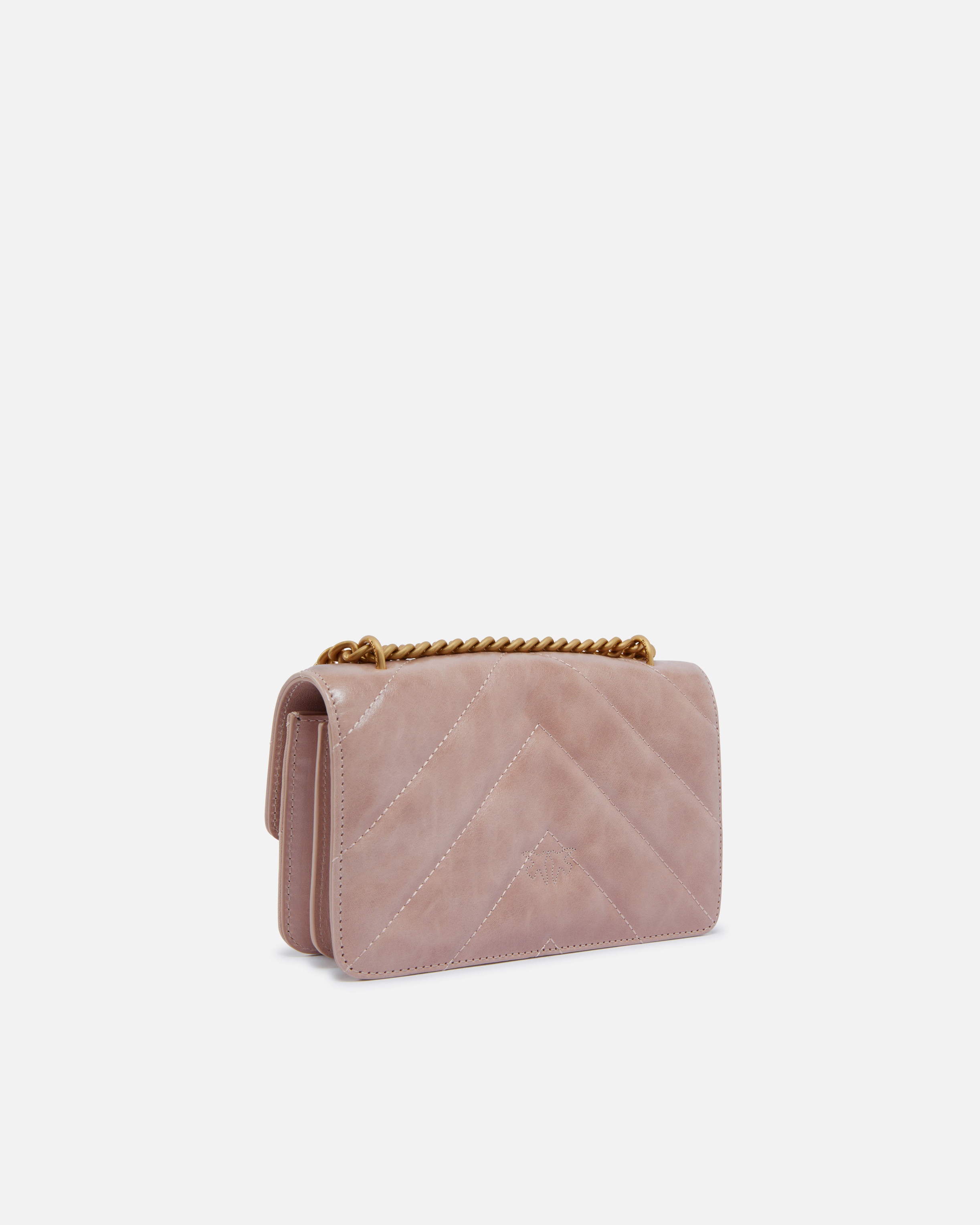 USED-EFFECT LEATHER CROSSBODY LOVE BAG MINI - 2