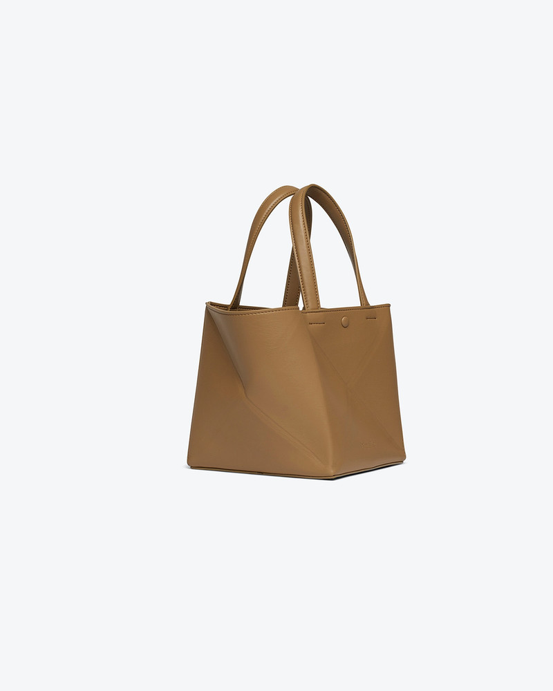 Nanushka THE ORIGAMI MINI - Alt-nappa tote - Khaki outlook