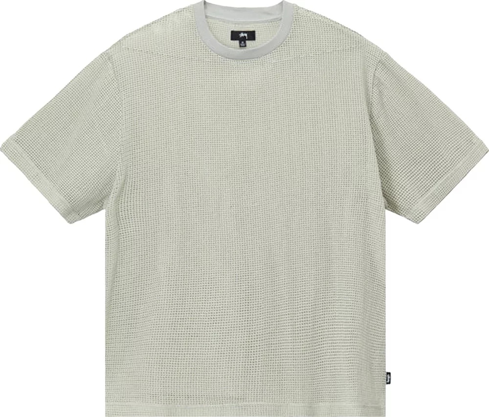 STUSSY Men Cotton Mesh Short-Sleeve Crew Tee - 1