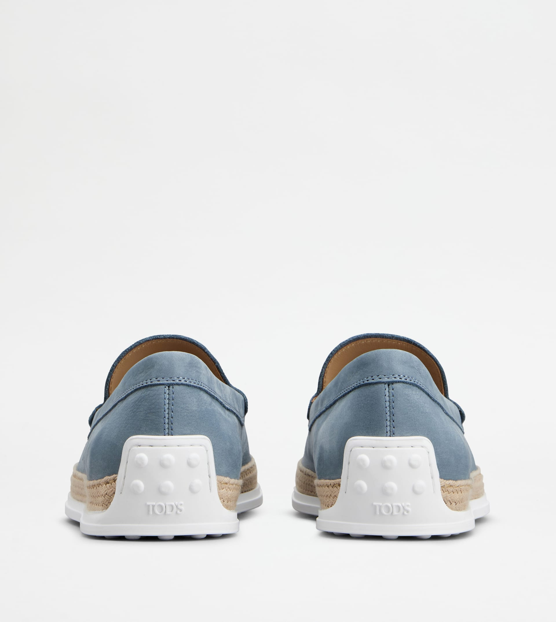 SLIP-ONS IN NUBUCK - LIGHT BLUE - 3