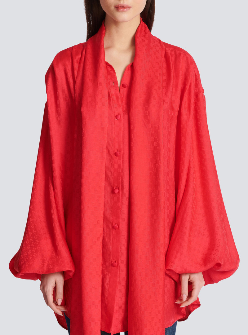 Mini monogram silk shirt 5