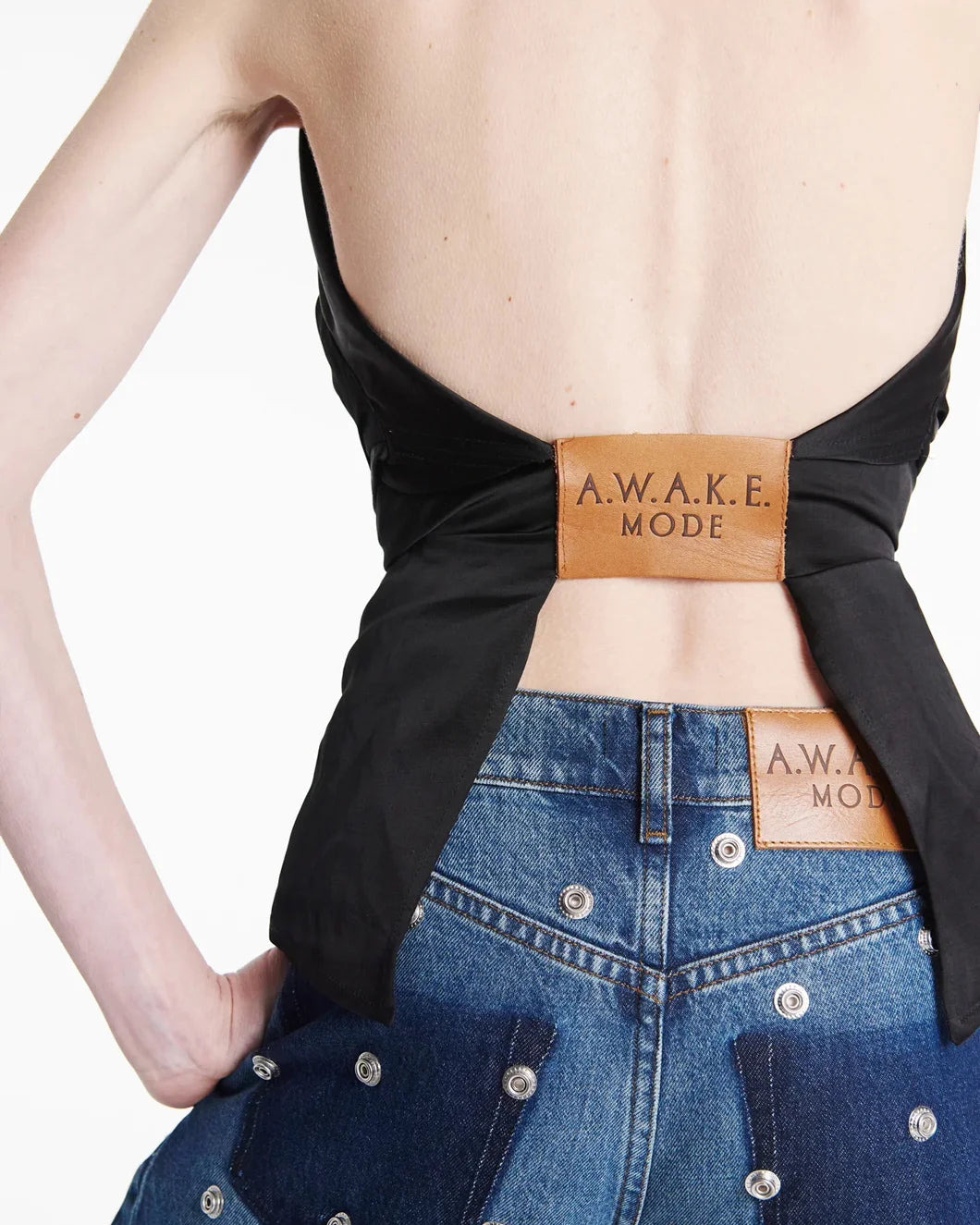 DECONSTRUCTED HALTER NECK SHIRT - 6