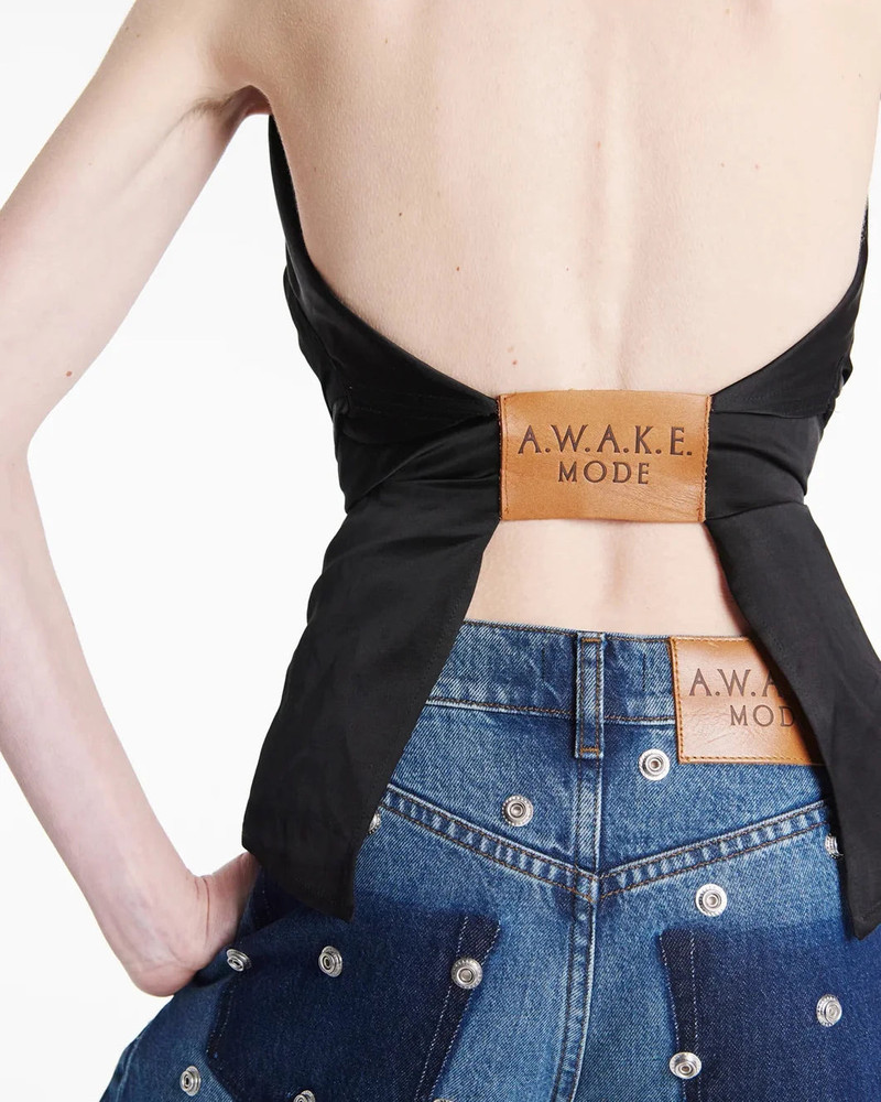 DECONSTRUCTED HALTER NECK SHIRT 6