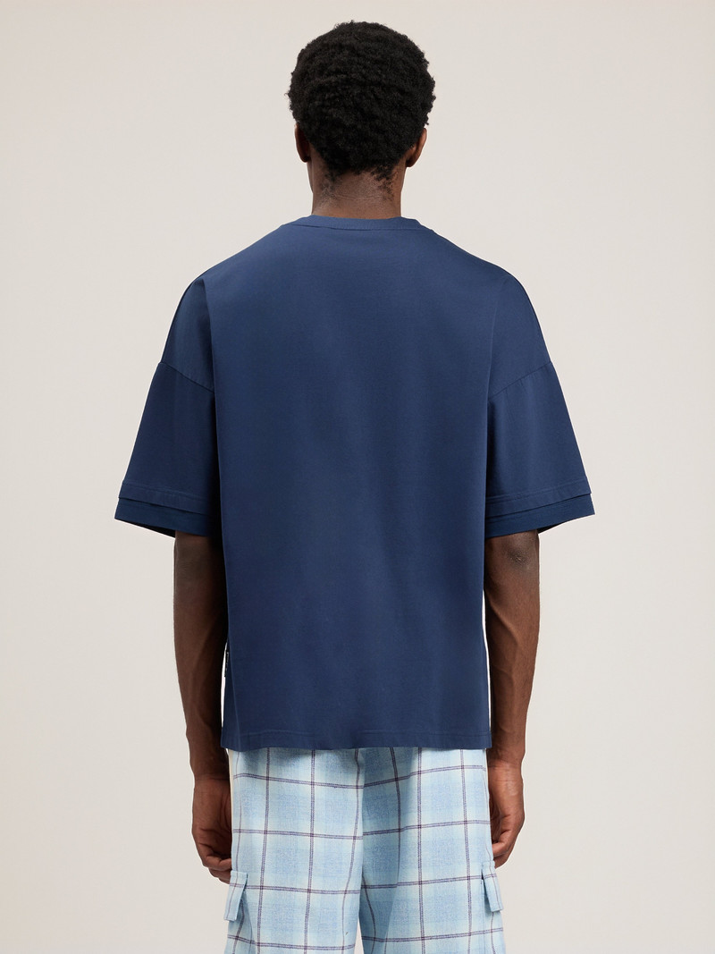 Curved Logo Loose Double T-Shirt 5