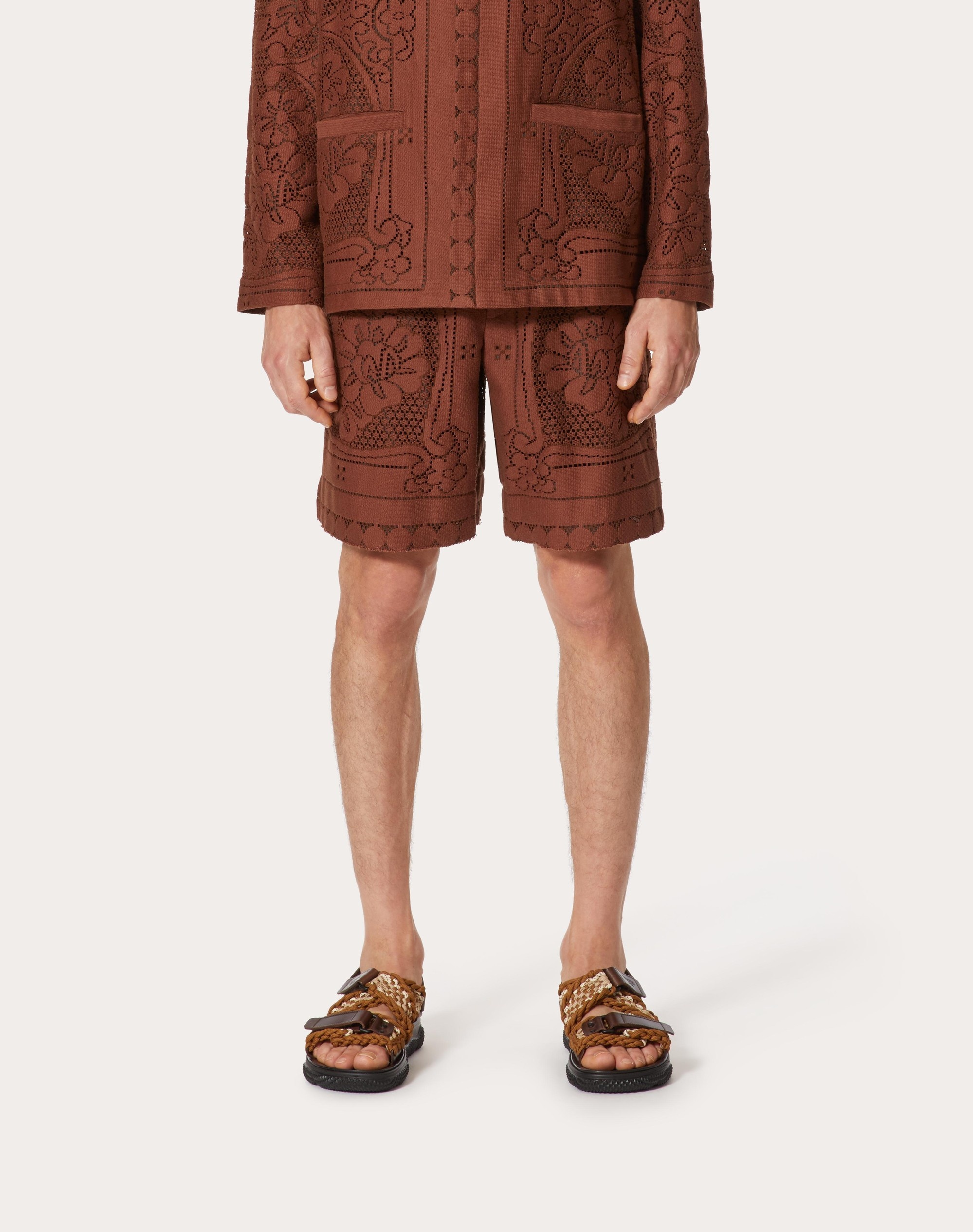 GUIPURE LACE BERMUDA SHORTS - 3