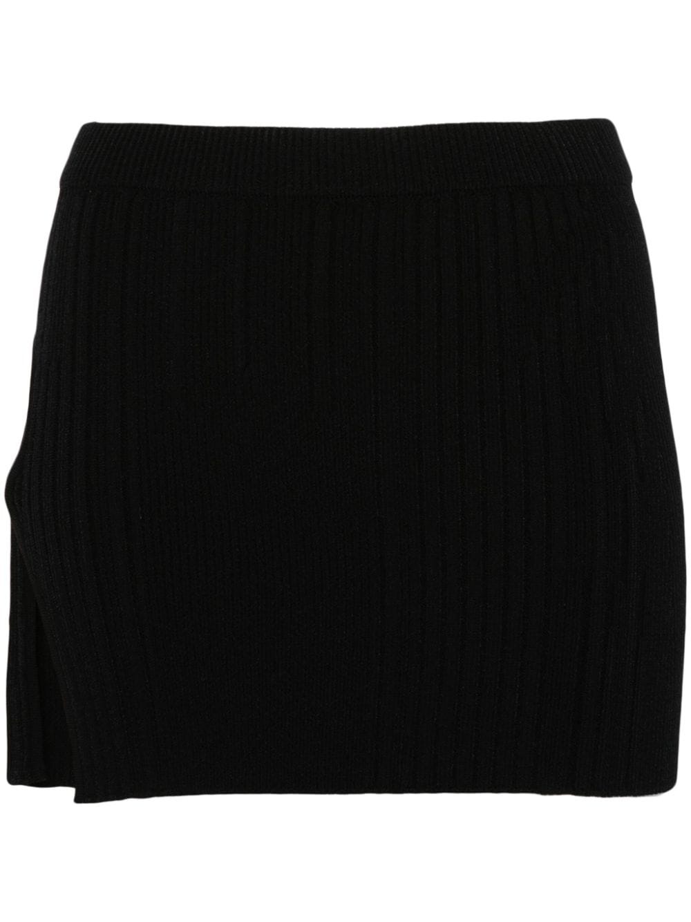 knitted mini skirt - 1