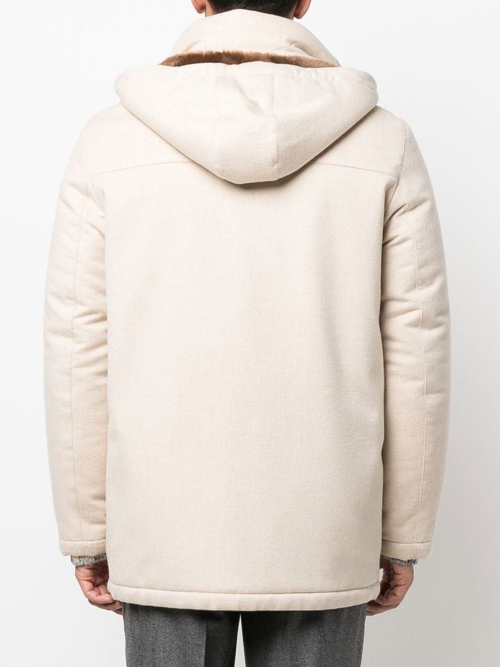 detachable-hooded detail coat - 4