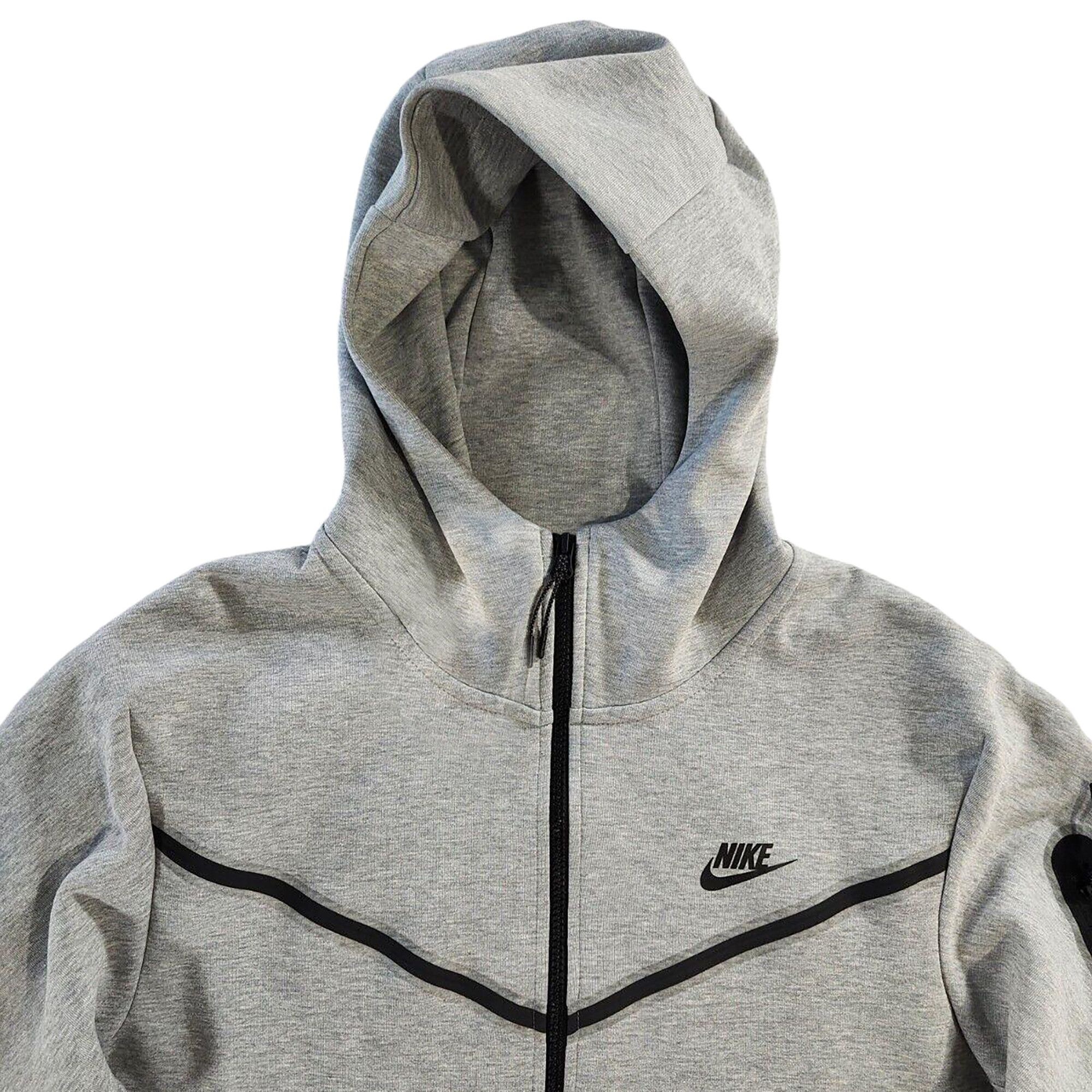 Nike Tech Fleece Full Zip Hoodie 'Heather Grey' - 3