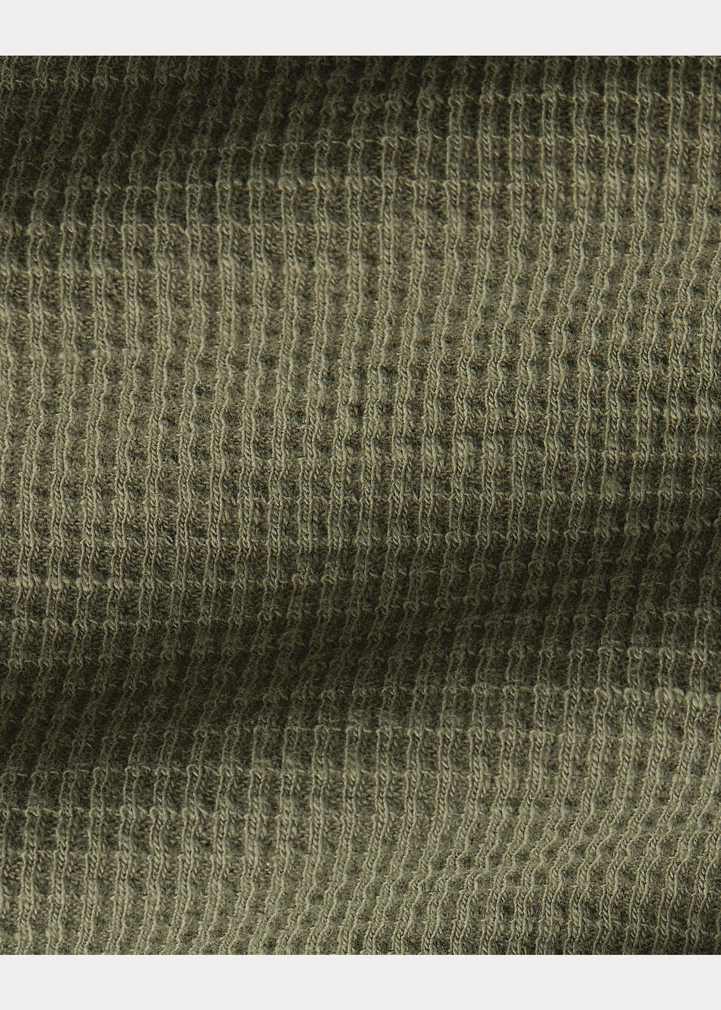 Garment-Dyed Waffle-Knit Henley Shirt - 5