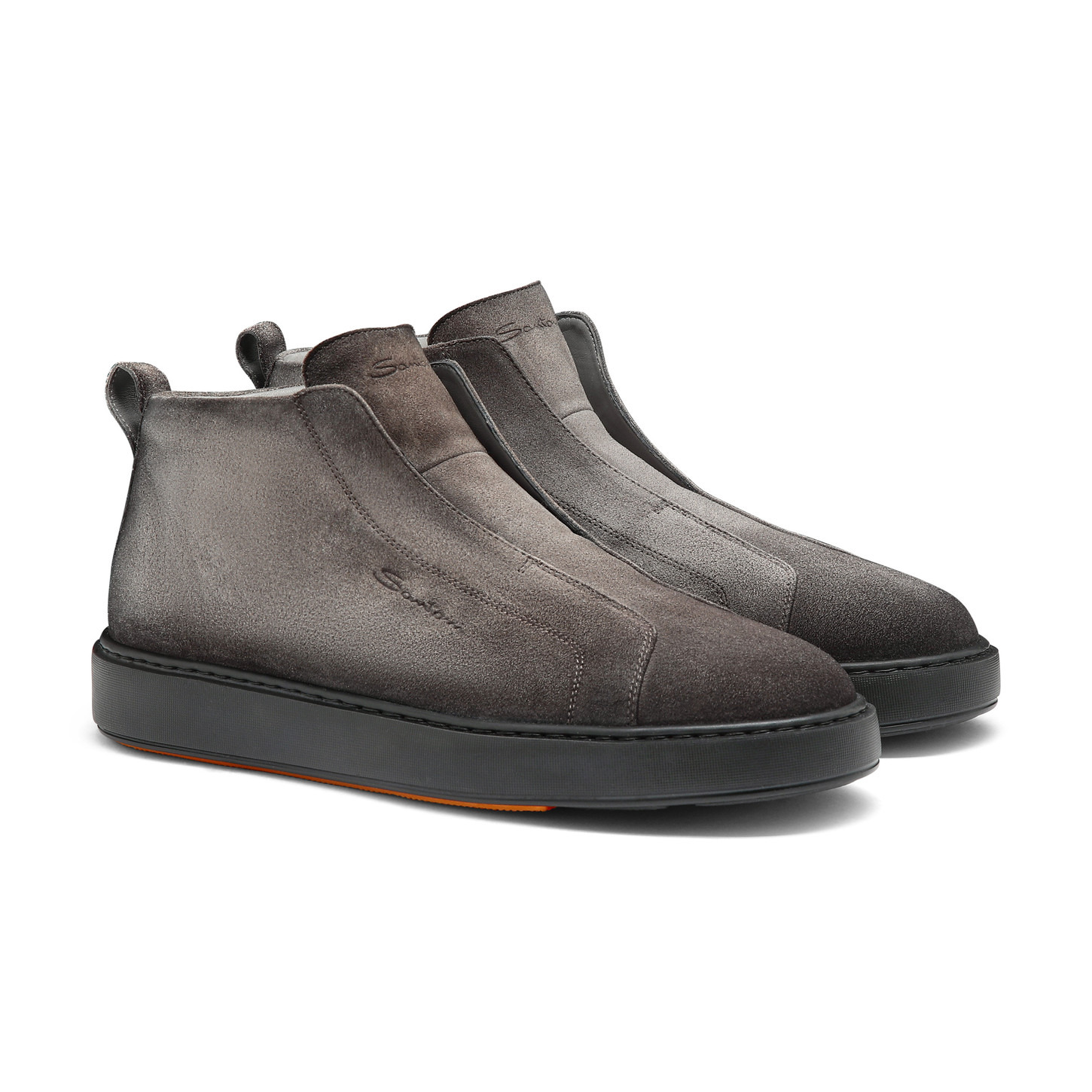 Men's grey suede slip-on sneaker - 3
