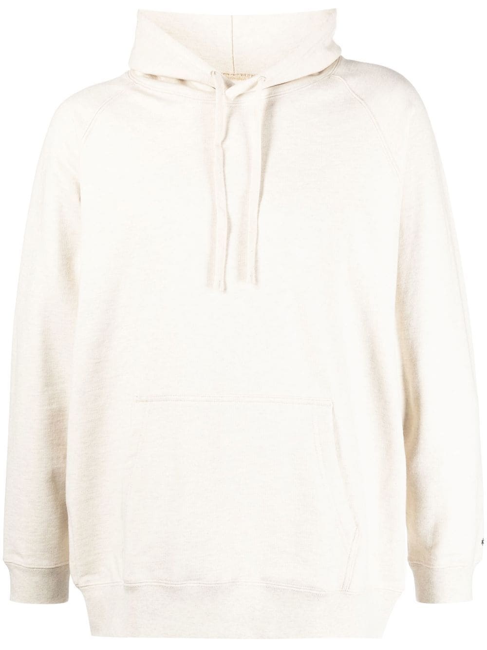 logo-embroidered cotton hoodie - 1