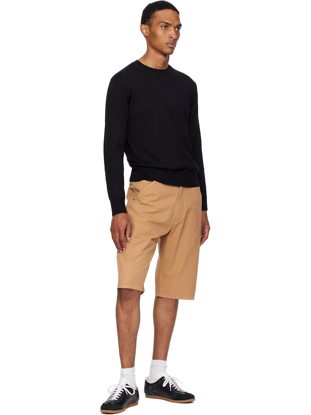 Black Elbow Patch Sweater - 4