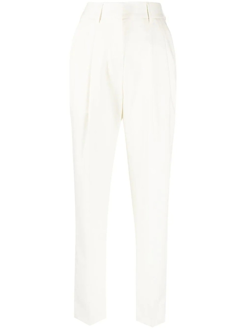 high-waisted tapered trousers 1