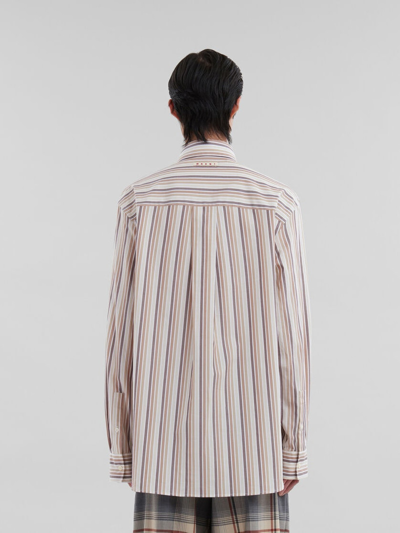 PINK STRIPED ORGANIC POPLIN SHIRT 3
