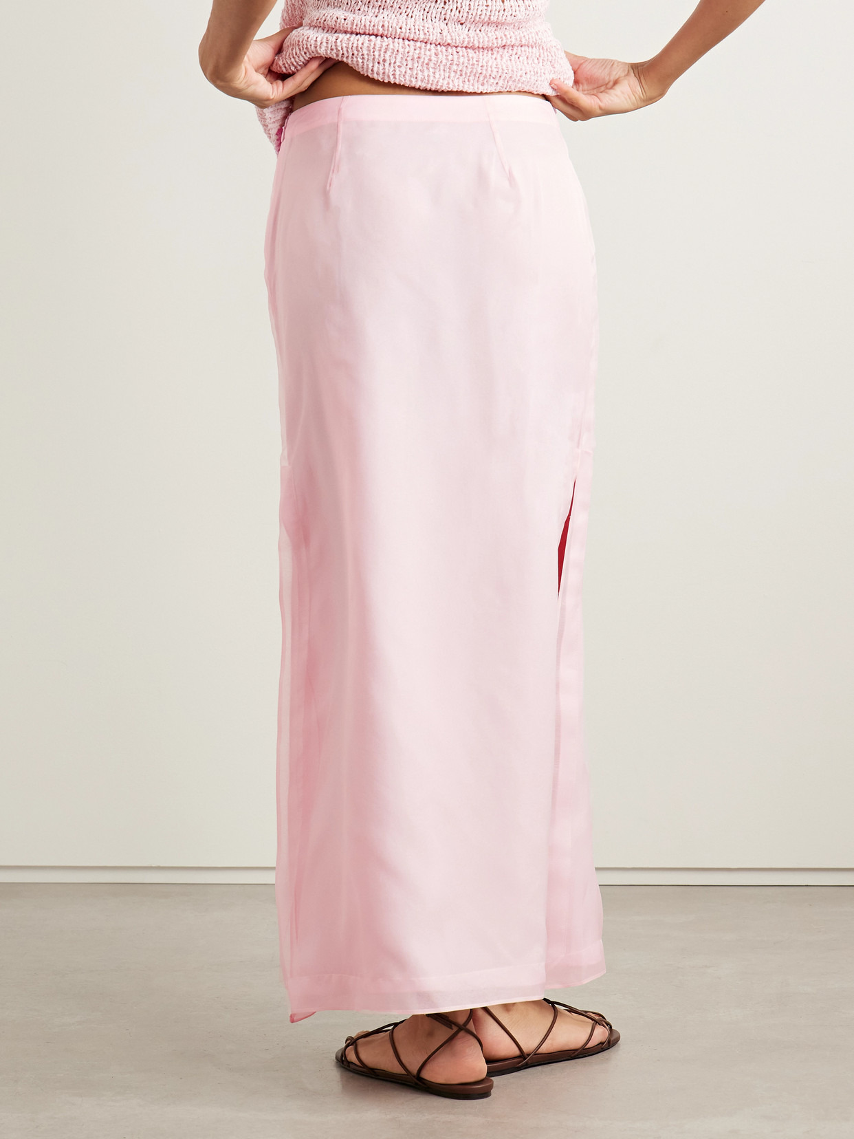 Linnie Silk-organza Maxi Skirt - 3