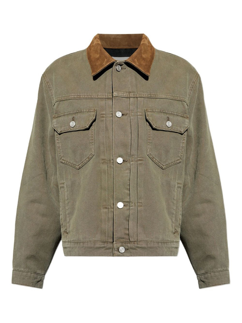 chest-pockets collared jacket 1